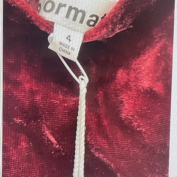 Reformation Velvet Burgundy Dress - Picture 5 of 5